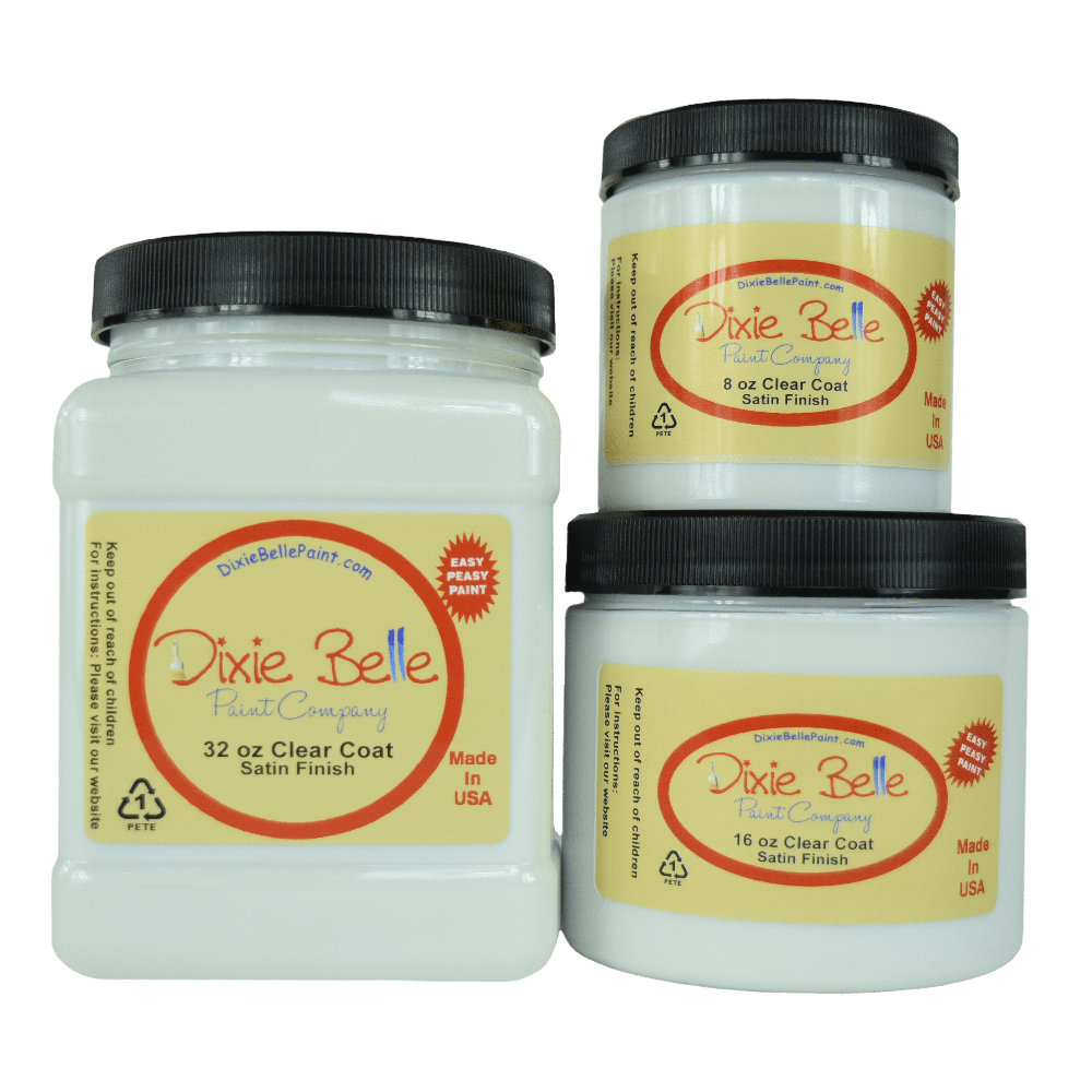 CLEAR COAT - Satin - 8oz/236ml, 16oz/472ml Dixie Belle