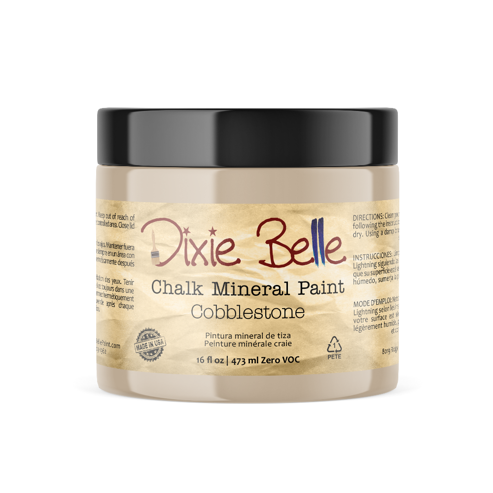 COBBLESTONE - Dixie Belle -  Natural Stone Colour Chalk Mineral Paint - 118ml/4oz - 236ml/8oz - 473ml/16oz