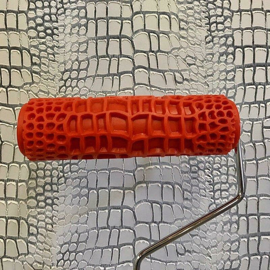 Decorative Art Roller with Handle - CROCODILE - Artistic Painting Studio