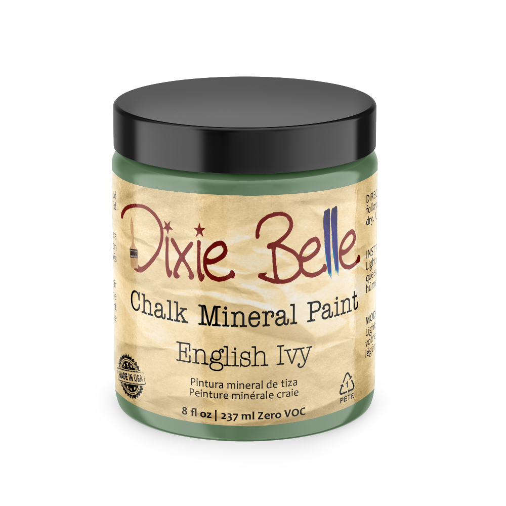 ENGLISH IVY - Dixie Belle -  Muted Green Chalk Mineral Paint - 118ml/4oz - 236ml/8oz - 473ml/16oz