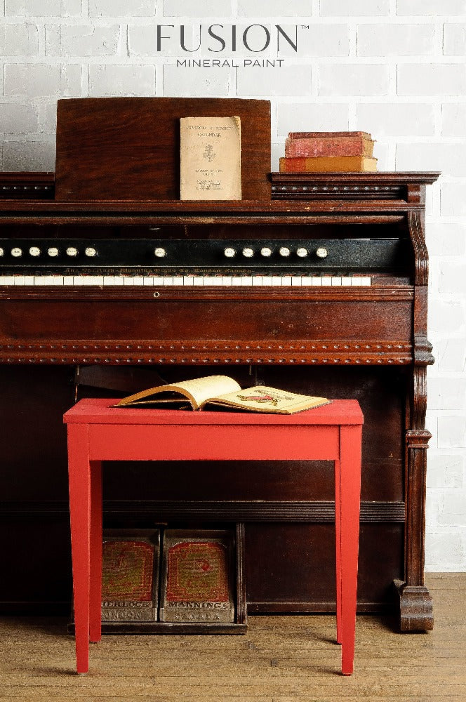 Fort York Red is an extremely popular vibrant fire engine red that really pops with excitement in a neutral room.