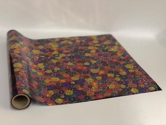 BAYLEE FLOWERS - Rub On Metallic Foil by APS - Textile Friendly