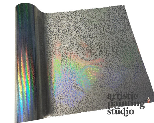 HOLY CRACKLE METALLIC FOIL - Rub On Metallic Foil by APS - Textile Friendly