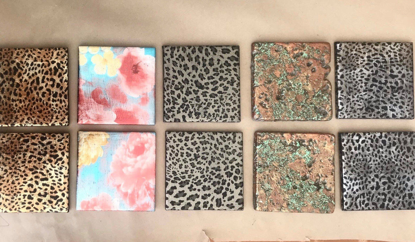 MARBLE BROWN - Brown - Rub On Metallic Foil by APS - Textile Friendly