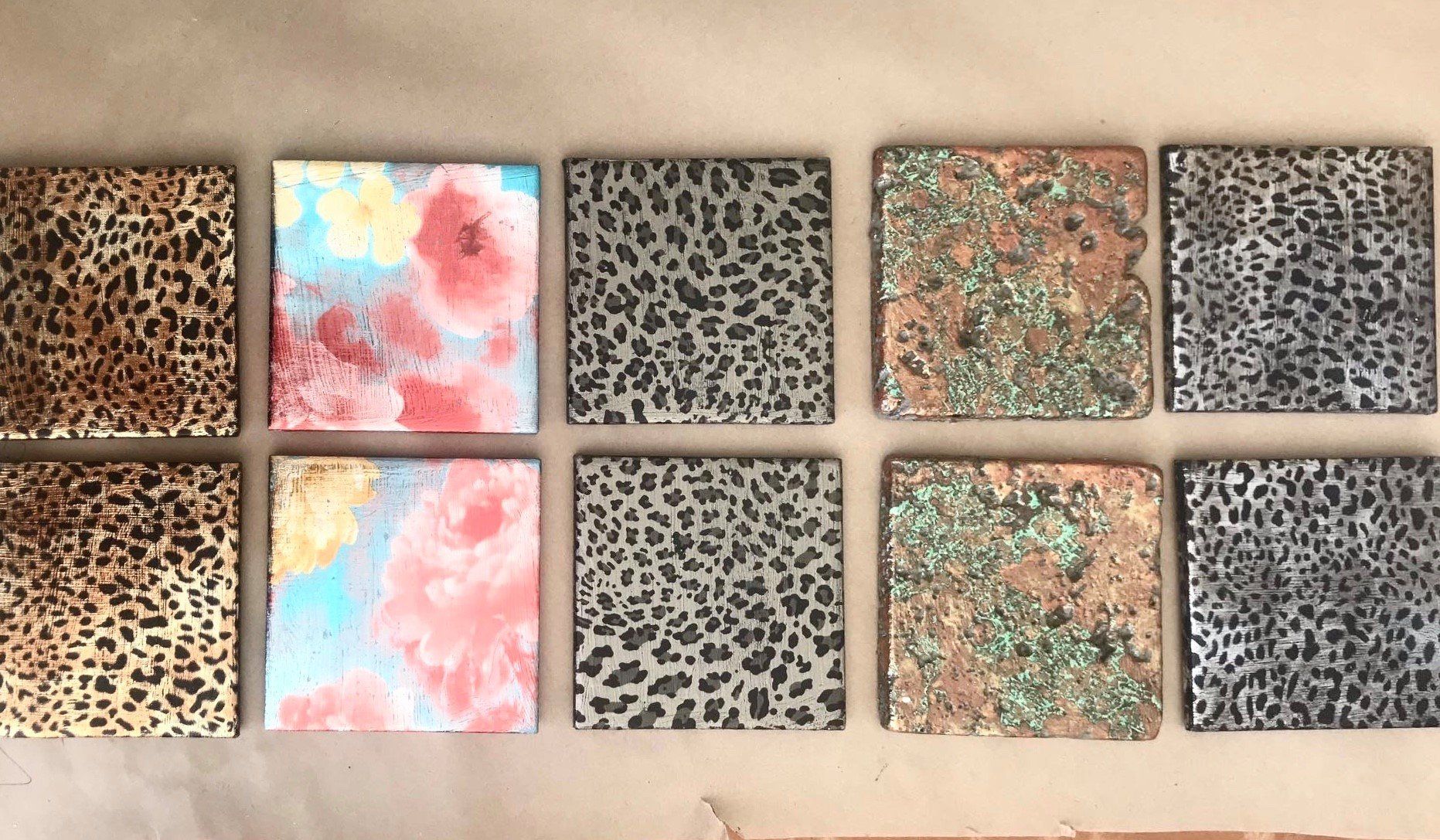 MARBLE BROWN - Brown - Rub On Metallic Foil by APS - Textile Friendly