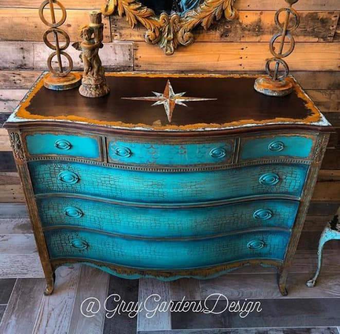 MARBLE BROWN - Brown - Rub On Metallic Foil by APS - Textile Friendly