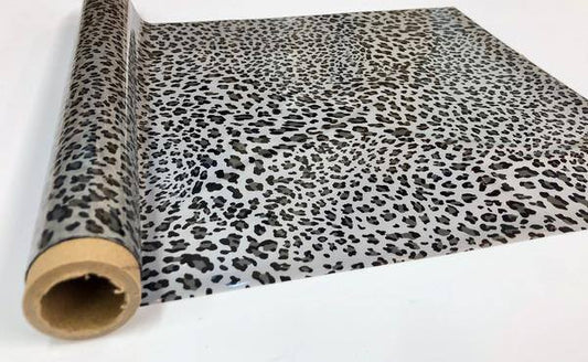 WILD LEOPARD SMALL SPOT - Silver- Rub On Metallic Foil by APS - Textile Friendly