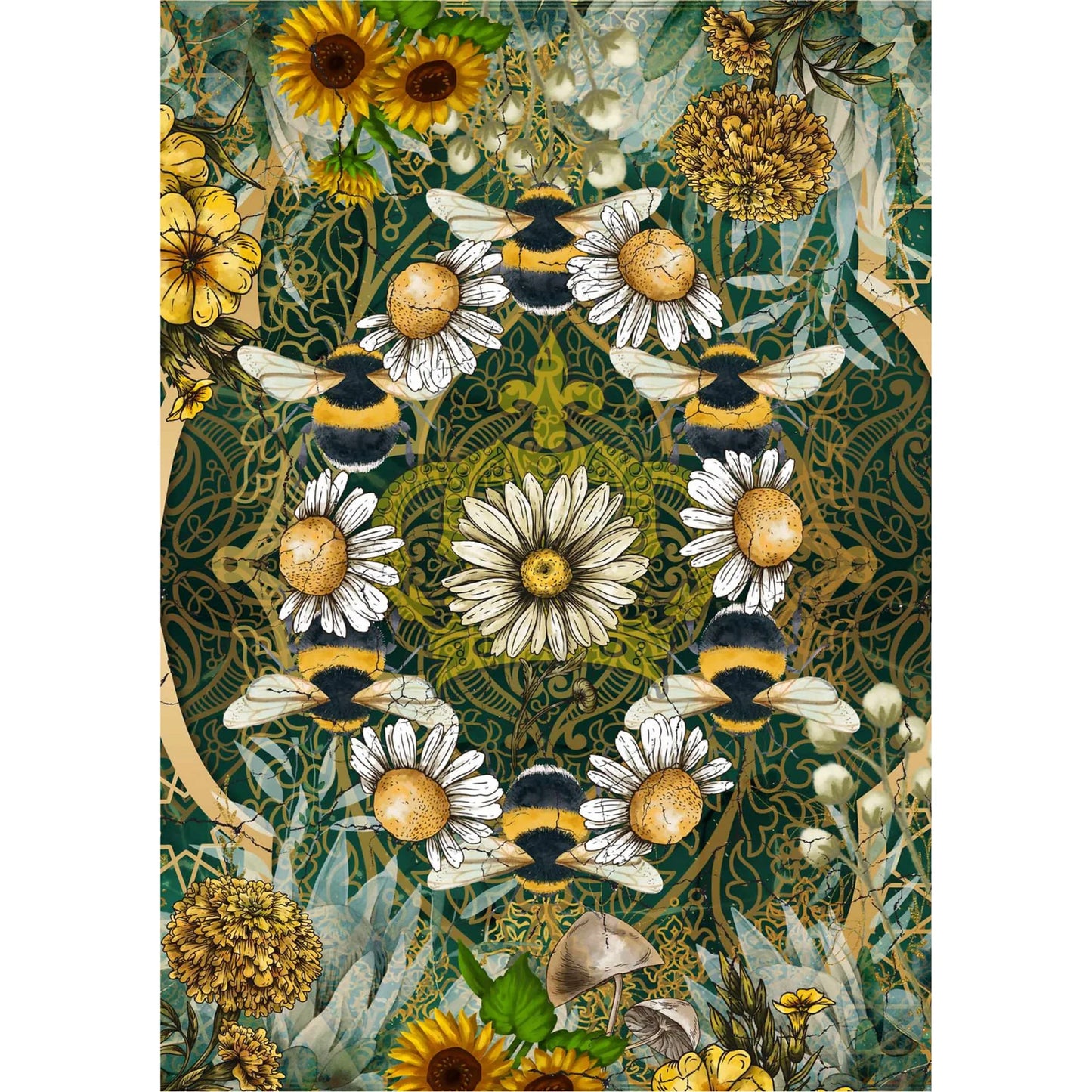 Bumble Along Decoupage Paper