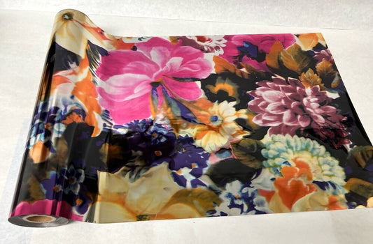 MAGNOLIA FLOWERS - Rub On Metallic Foil by APS - Textile Friendly
