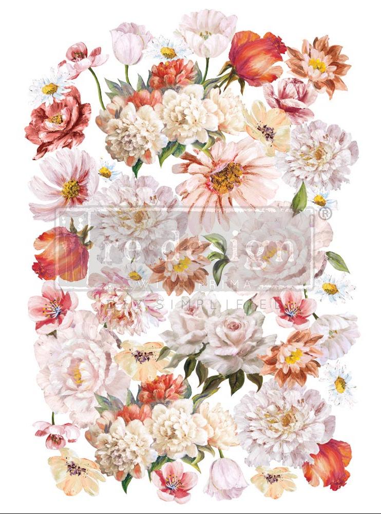 PRETTY IN PEACH - 61cm x 89cm - Redesign Decor Transfer Decal