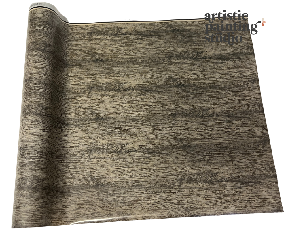 SEBASTIAN WOODGRAIN - Rub On Metallic Foil by APS - Textile Friendly