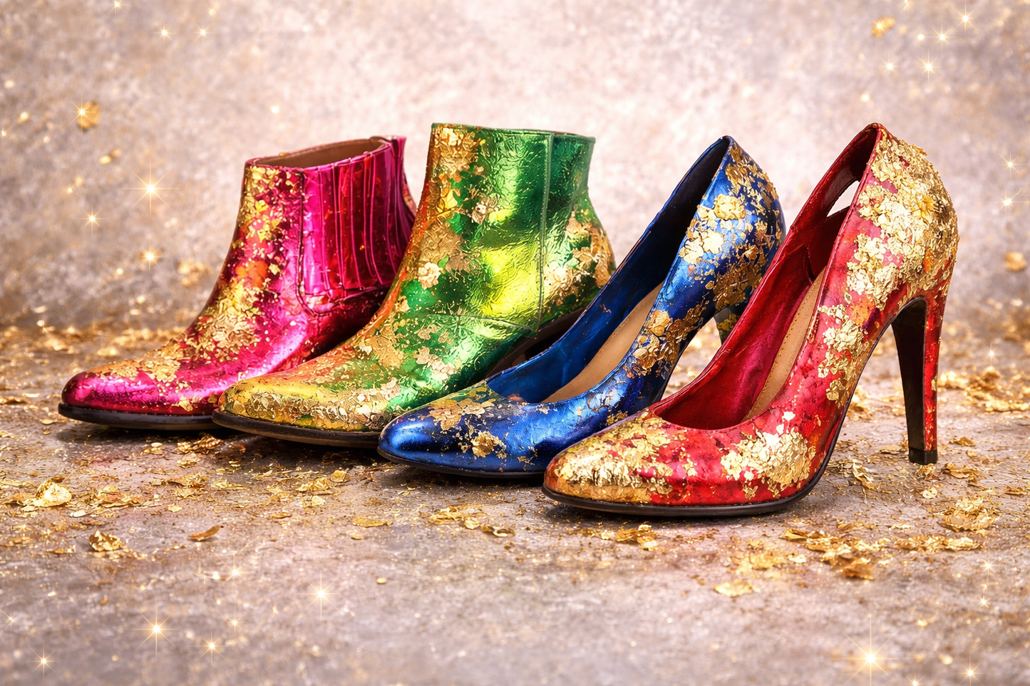 GILDED GLAM - GOLD LEAF SHOE WORKSHOP