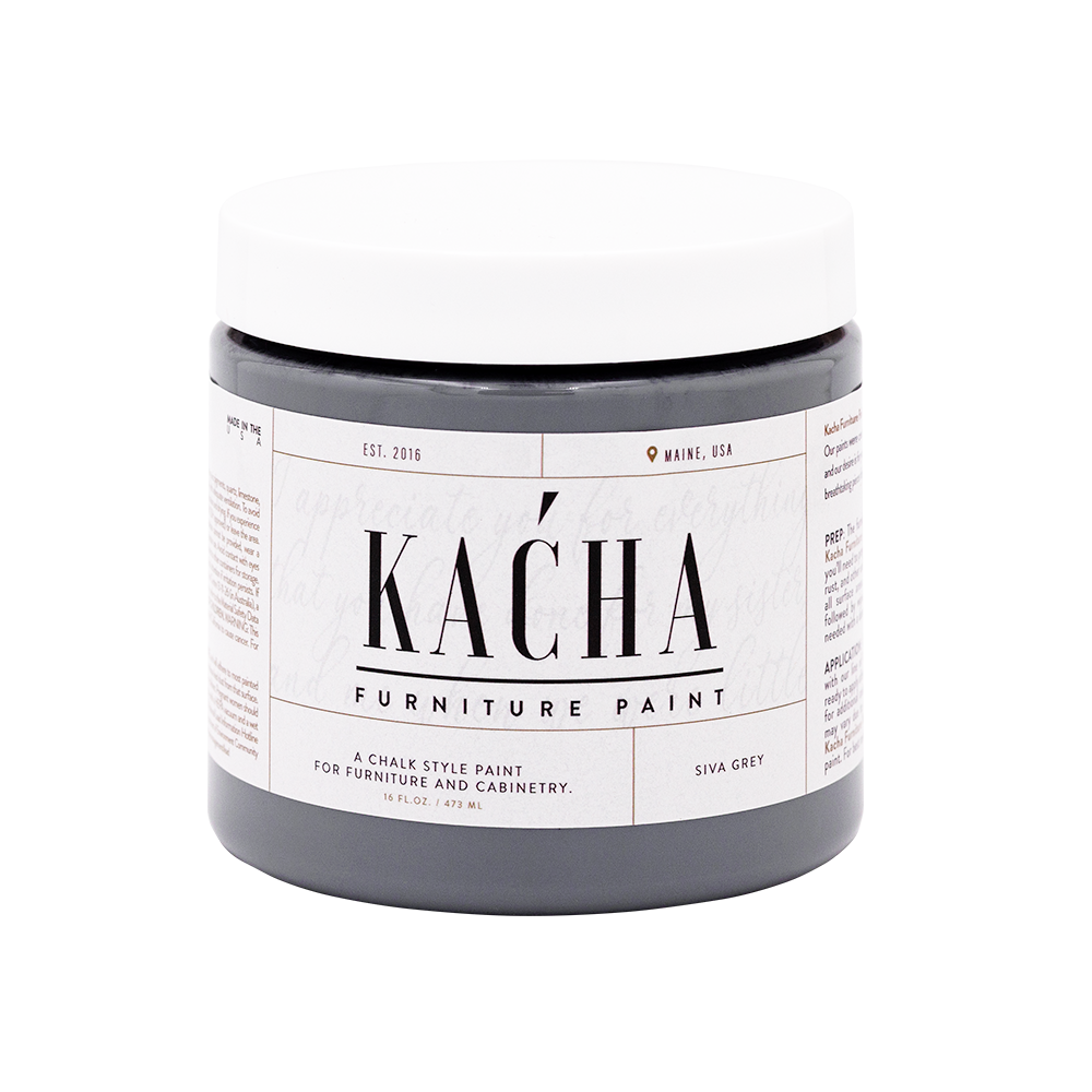 Siva Grey - Furniture Paint - 118ml/4oz - 236ml/8oz - 473ml/16oz