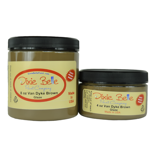 GLAZE - VAN DYKE BROWN - 4oz/118ml, 8oz/237ml
