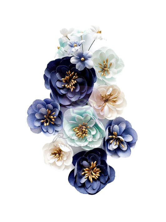 MT FLOWERS- WATER FLORALS (9 PCS)