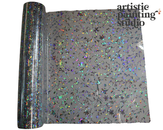 WILLOW HOLOGRAM (Transparent) - Rub On Metallic Foil by APS - Textile Friendly