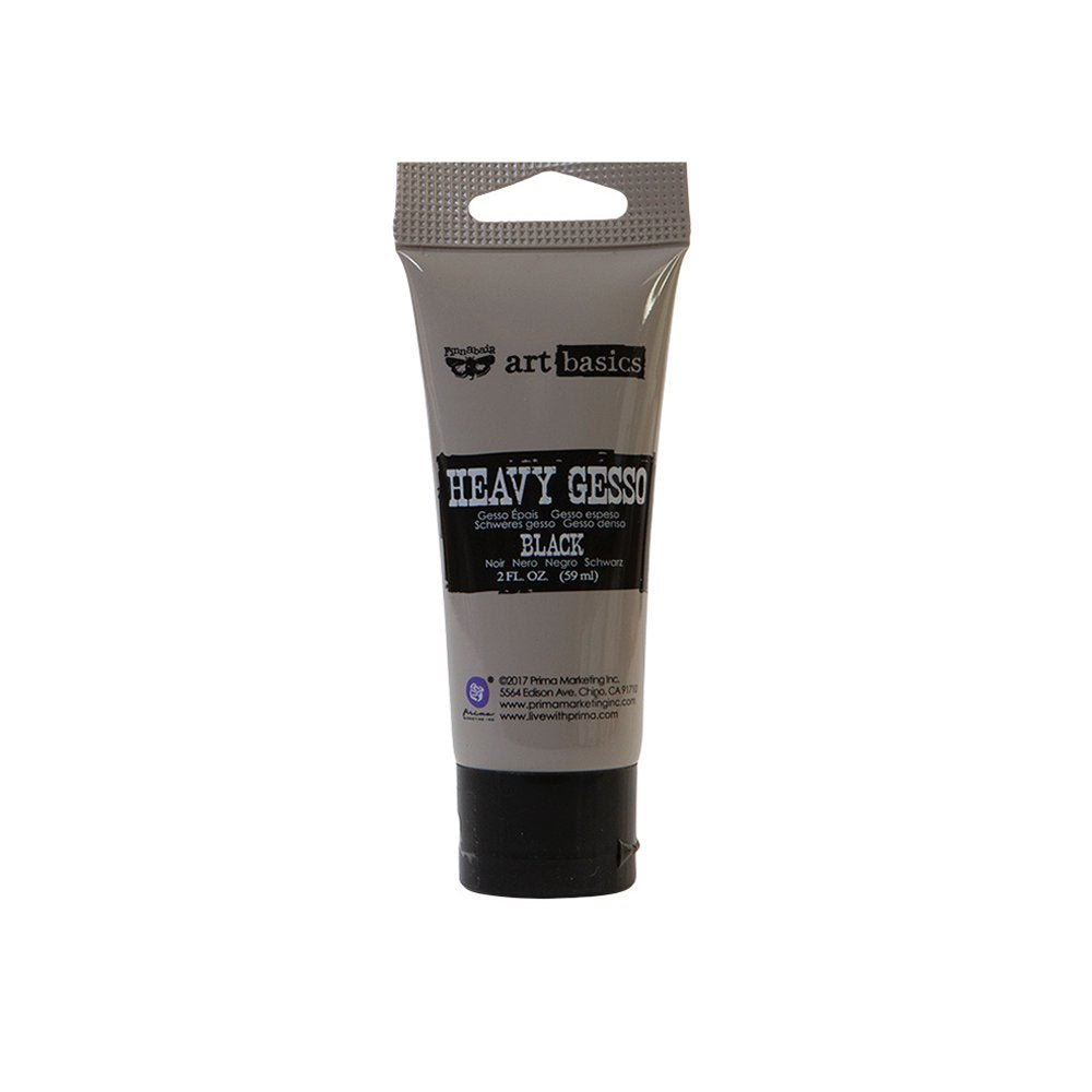 HEAVY GESSO BLACK- 2 FL OZ (59ML)