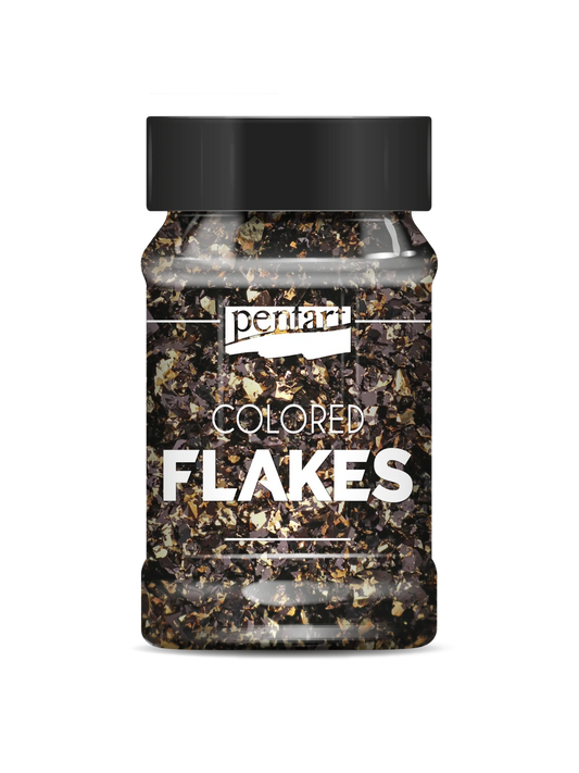 BLACK-GOLD - COLOURED FOIL FLAKES MIN. 1 G