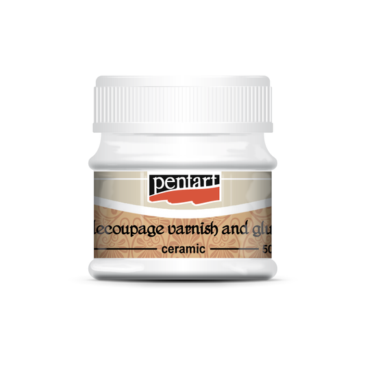 CERAMIC- DECOUPAGE GLUE & VARNISH