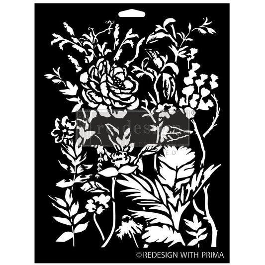 CERULEAN BLOOMS STENCIL
