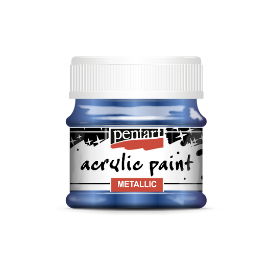 COBALT BLUE- METALLIC ACRYLIC PAINT