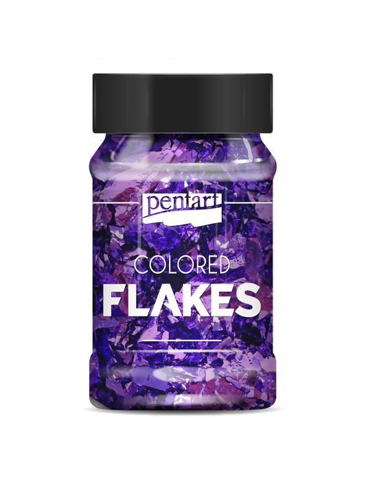 DARK PURPLE- COLOURED FOIL FLAKES MIN. 1 G