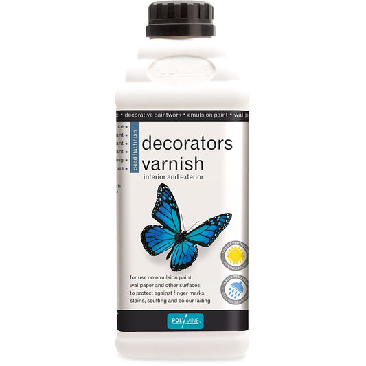 Polyvine Decorators Varnish Dead Flat Finish 1 LTRE