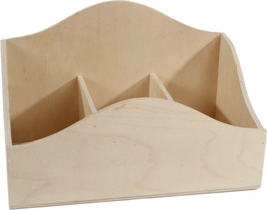 WOODEN STATIONERY HOLDER- 22 X 10 X 14 CM