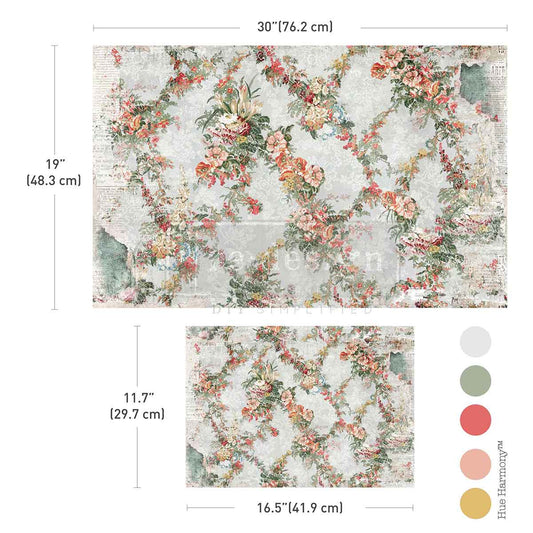 JARDIN FLEURI- DBL FIBER PAPER SET
