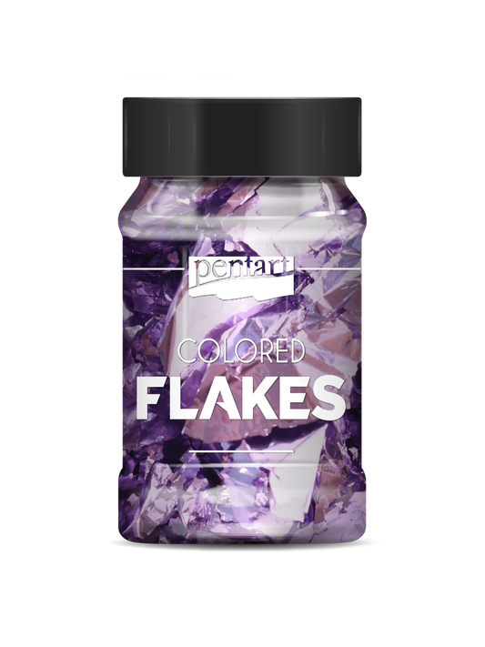 LIGHT PURPLE- COLOURED FOIL FLAKES MIN. 1 G