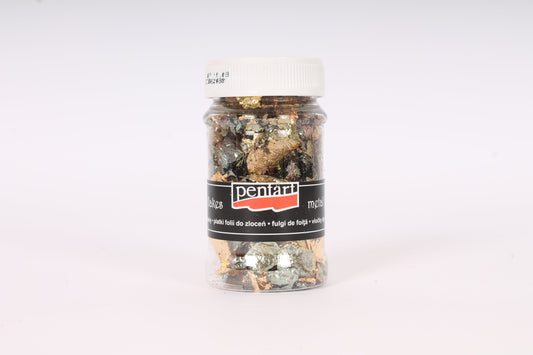 M6 GOLD SILVER MIXED- METAL FLAKES, 100 ML