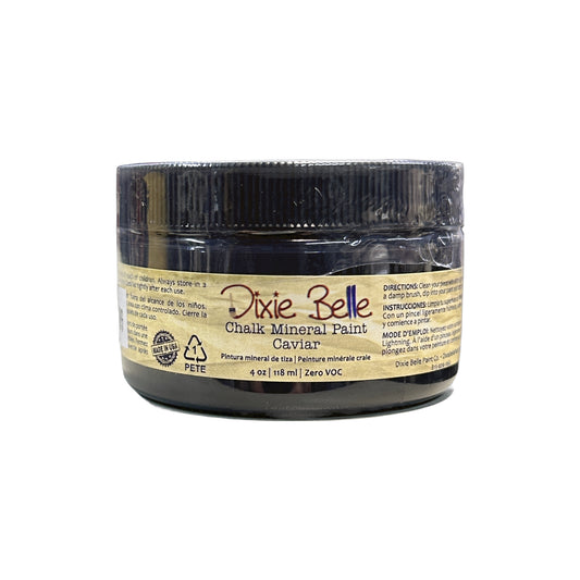 Dixie Belle | Chalk Finish Mineral Paint | Caviar (4oz)