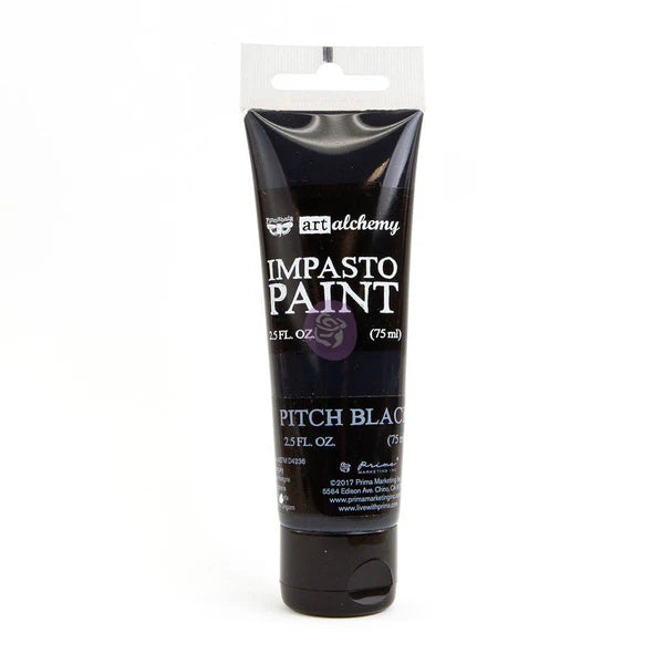 Pitch Black - Impasto Paint