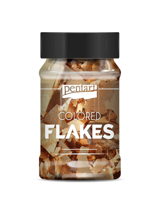 ROSE GOLD- COLOURED FOIL FLAKES MIN. 1 G
