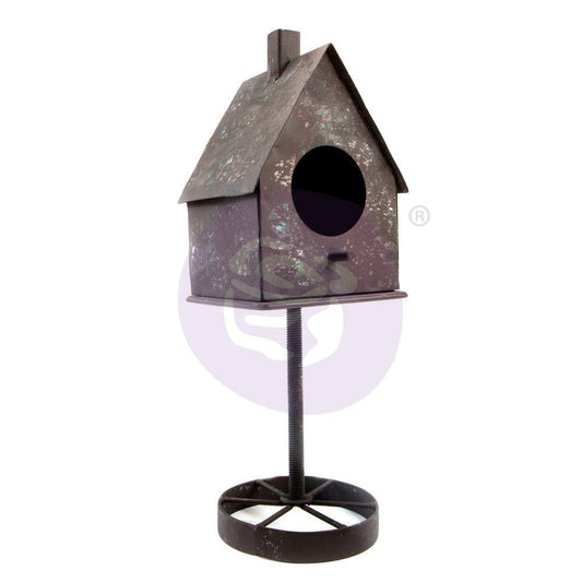 FINNABAIR METAL FRAME RUSTY BIRDHOUSE