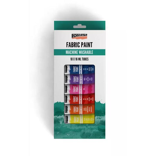 Fabric Paint 10 x 16ml Tubes