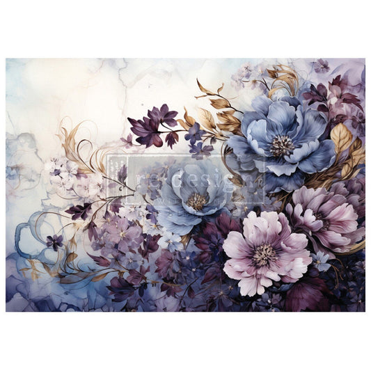 SERENE SHADOWS- A1 Fiber Paper for Decoupage - LARGE - 59.4cm x 84.1cm - Re-Design with Prima